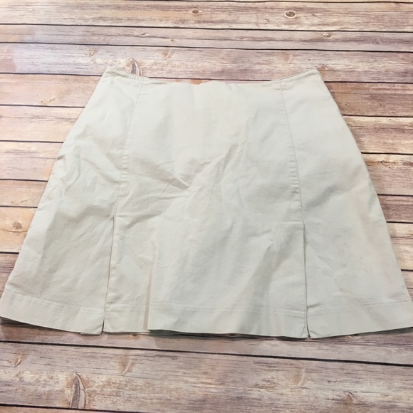 SOLD 10 Adidas High Rise Skort Khaki Stretch Skirt - Picture 6 of 8